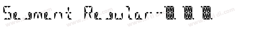 Segment Regular字体转换